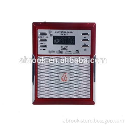 Hot manual super bass portable speaker led light